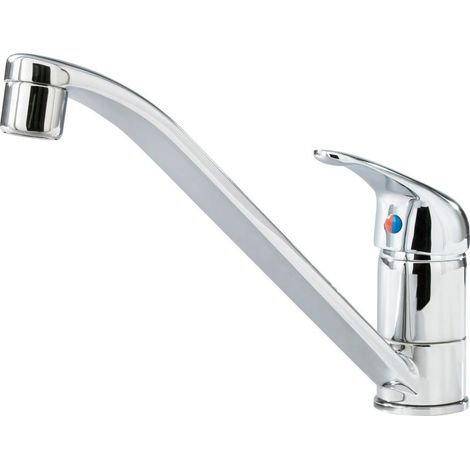 Mitigeur Monocommande Pour évier De Cuisine En Acier Chromé (1/2)