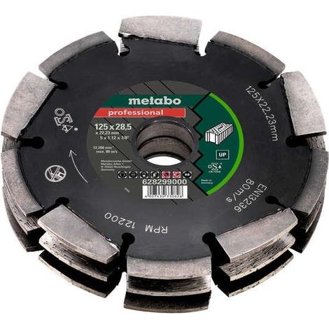 Metabo 125mmx28.5x22mm Diamond Blade for MFE40 Wall Chaser