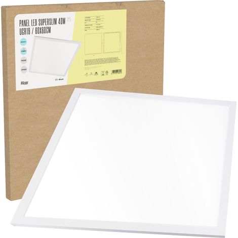 Superslim LED-Panel 40W 4500Lm 4200ºK 60x60Cm UGR19 40.000H [BX3-PL-595-40-W] (1/5)