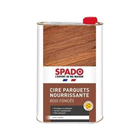 SPADO - Cire parquet chêne foncé 1L (1/4)
