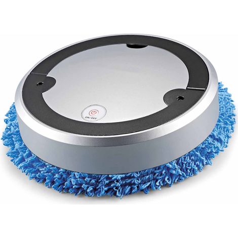 Aspirateur Robot Automatique Intelligent Anti-Collision Ultra-Mince pour Poils d'Animaux, Argent (1/5)