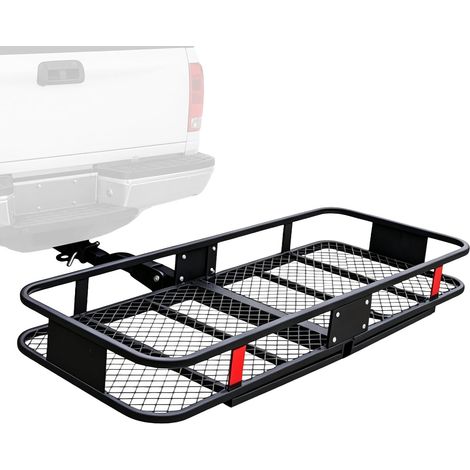 Porte-bagages pour attelage de remorque, panier porte-bagages pour attelage de remorque Suitable for Tow Hitch Utilisable dans les véhicules tout-terrain, voitures, SUV