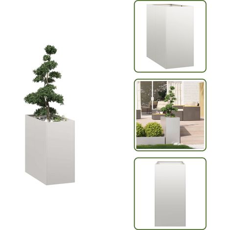 Pflanzkübel 40x80x80 cm Edelstahl - Pflanzkübel - Pflanzgefäß - Pflanzschale - Hochbeet (1/5)