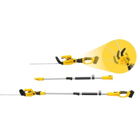 Taille-haies télescopique modulable à batterie (non incluse) GARLAND SET KEEPER 20V 293F-V23 - Coloris - Jaune (1/5)