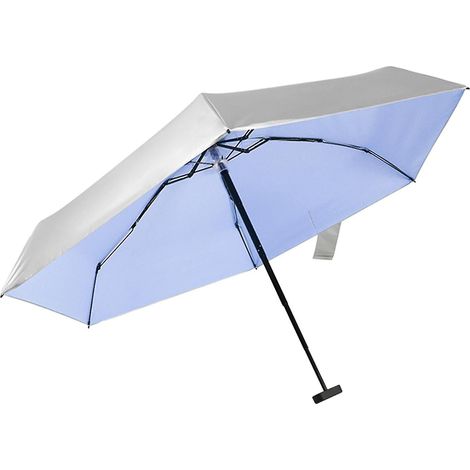 Faltbarer Taschenschirm, wetterfester Reiseschirm, blau