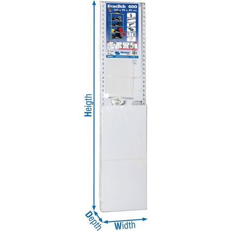 Simonrack EcoClick Plus 4/300 Metallregal grau