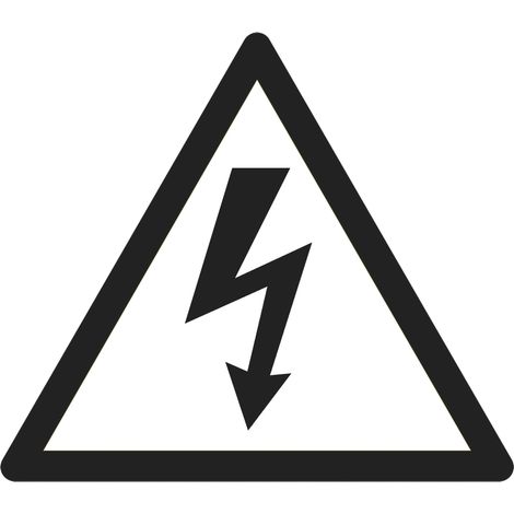 Etiquette de danger, avec pictogramme : Risque électrique, Auto-adhésif  ( Prix pour Paquet de 2 )
