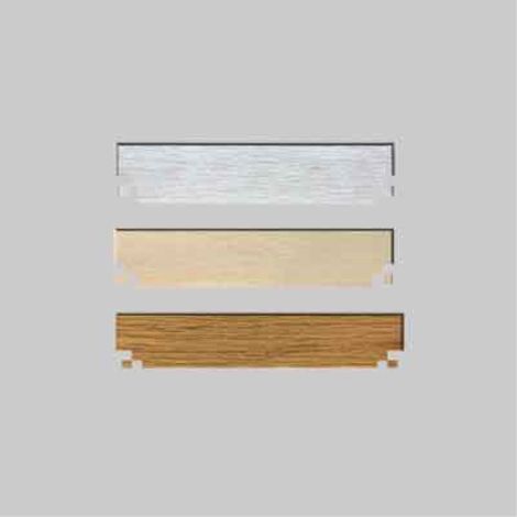 Battiscopa per laminato 'fix' col. rovere bianco per col. lodos e bora (2 metri lineari)