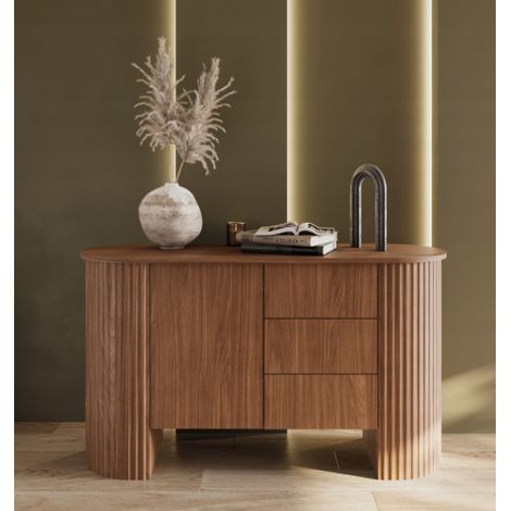 Buffet CAVO – 139 cm – Noyer Lincoln (1/4)
