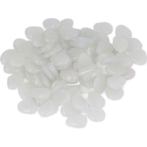 Leuchtende und fluoreszierende Kieselsteine für Gartenwege und Gehwege im Freien – 200er-Packung (1/5)