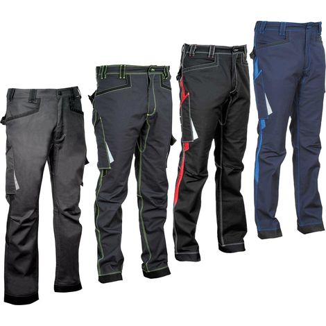Pantaloni da lavoro Cofra Barrerio - 50 (EU) - Antracite/Verde (1/4)
