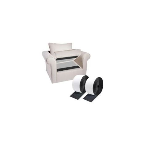 Doppelseitiger, selbstklebender Klettstreifen 10 cm x 3 m – Rutschfest für Kissen, Teppiche und Matratzen – Crezuo