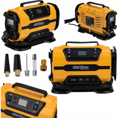 Compresor de coche LCD 12V 230V 140W 150 PSI 35l/min Kraft&Dele (1/5)