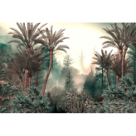 Papier peint panoramique - Forêt Tropicale - 130 cm x 87 cm (1/2)