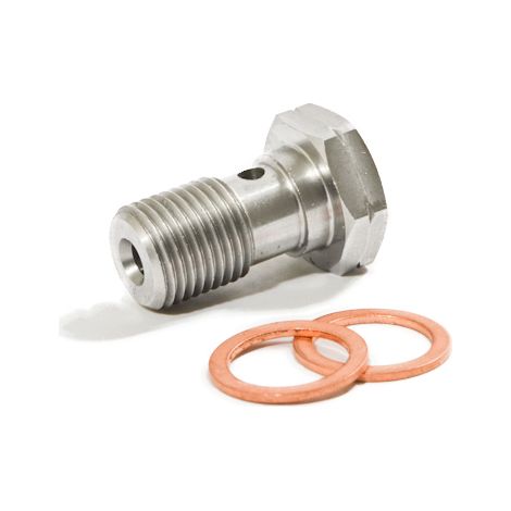 Vis banjo courte MOTO-MASTER M10X1 avec rondelles