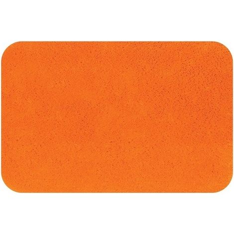 Alfombra de baño CAROLINA de algodón 70x120 cm naranja Spirella