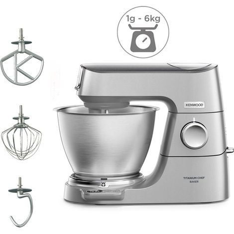 Kenwood KVC65.001SI Titanium Chef Baker Plata 5L