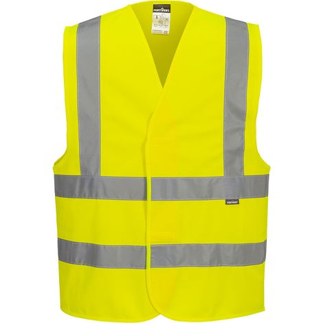 Gilet ad alta visibilità con imbracatura e doppio cinturino - Taglia Xxs/xs - Giallo - Portwest