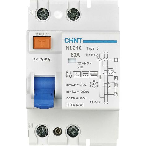 [GEBRAUCHT] Chint 782019 Nl210 1 Pn 63 A 300m A B Fi Schutzschalter Fehlerstromschutzschal132 B-Ware