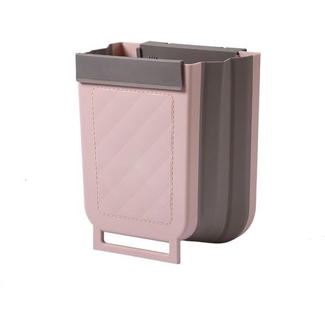 Générique Poubelle murale pliable Bac à déchets suspendu de 9 L pour la cuisine, la voiture et la salle de bain (1/5)