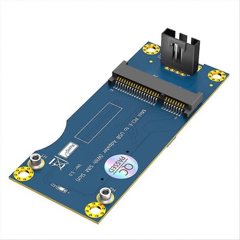 Mini-PCI-E-zu-USB-2.0-Adapter mit SIM-Kartensteckplatz für WWAN/LTE-Modul (1/5)