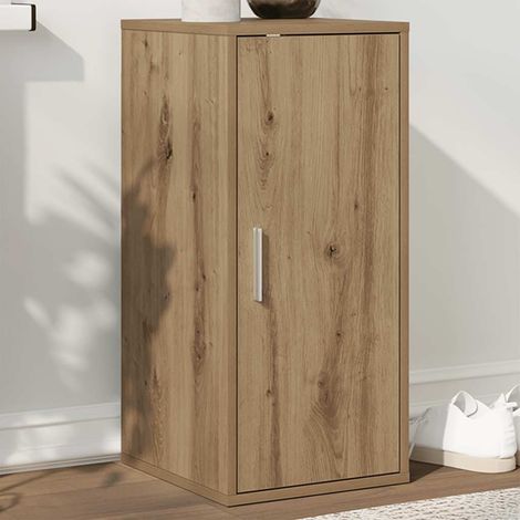 vidaXL Scarpiera Rovere Artigianale 32x35x70 cm in Legno Multistrato (1/5)