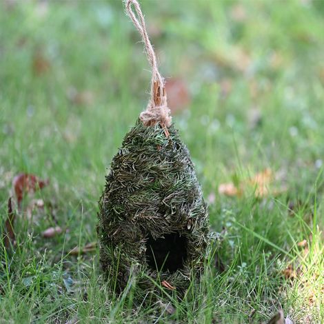 New handmade woven fir bird nest, hanging straw bird nest, creative garden decoration bird nest (1/5)