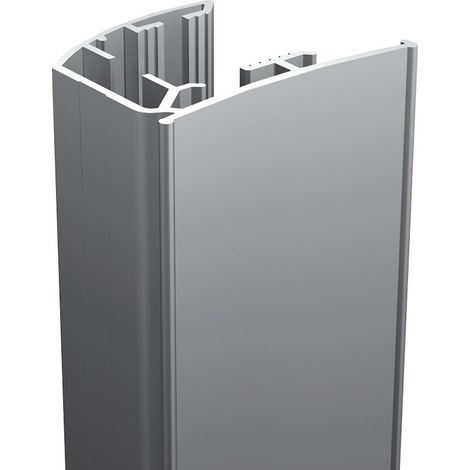 Poignée raidisseur Virgule aluminium coloris Blanc Longueur 2,80 m - livrées par 2 pour 1 vantail - MANTION