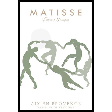 Affiche encadrée danseurs abstraits matisse