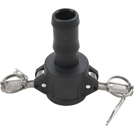Conector rápido Camlock tipo C de polipropileno PP de 1" x 25 mm (1/4)