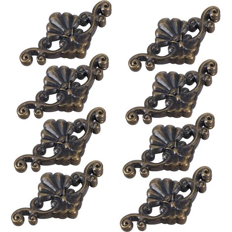 Lot de 8 protections d'angle pour meubles, design bronze rétro (1/5)