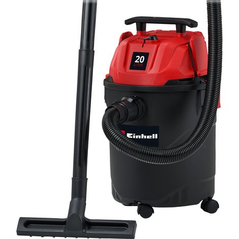 Einhell Nass-Trockensauger TC-VC 2045 (850 Watt, 180 mbar Saugleistung, 20 L Auffangbehälter, Blasanschluss, Tragegriff, inkl. Düsen, Filter und Schmutzfangsack)