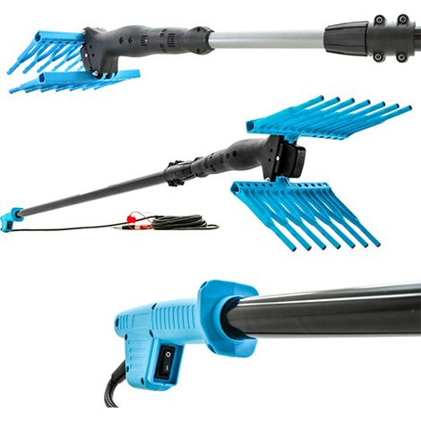 Abbacchiatore scuotitore olive a batteria con asta telescopica 1,90-2,8 metri (1/6)