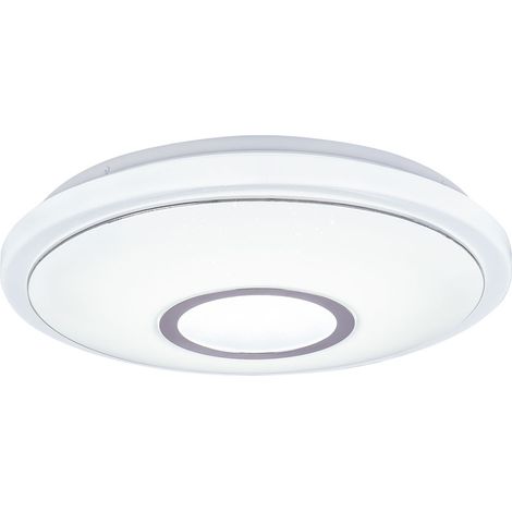 LED Decken Leuchte Sternen Effekt Ess Zimmer Lampe CCT Chrom Ring Strahler (1/5)