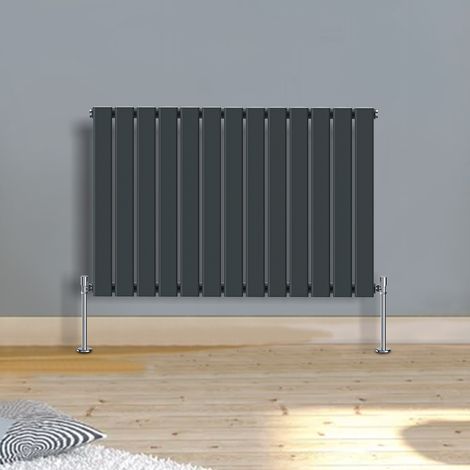 Warmehaus Horizontal Radiator Flat 600 x 886mm Single Anthracite (1/5)