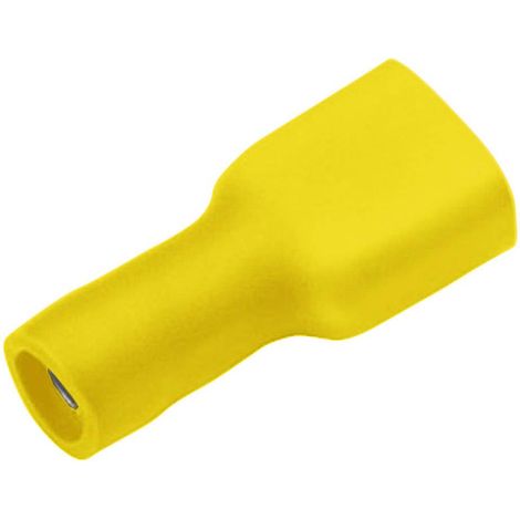 Cosse clip 4.8 mm x 0.8 mm Cimco 180272 180 ° entièrement isolé jaune 1 pc(s) D24485
