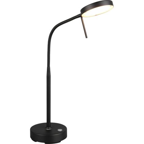 Lampe de bureau sans fil noire bras flexible USB‑C LED 3W (1/5)