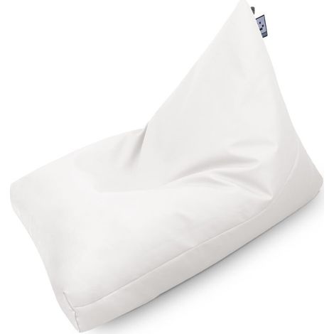 Puff Pirámide Polipiel Indoor Blanco HAPPERS XL
