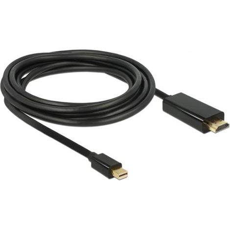 DeLOCK - Cavo mini DisplayPort 1.2 spina >1 m - HDMI-A spina 1 m nero 4K, 83698