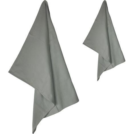 Set Asciugamani Microfibra 1+1 Viso e Ospite, Ultra Assorbenti, Leggeri, Asciugatura Rapida per Casa, Palestra e Viaggi Grigio