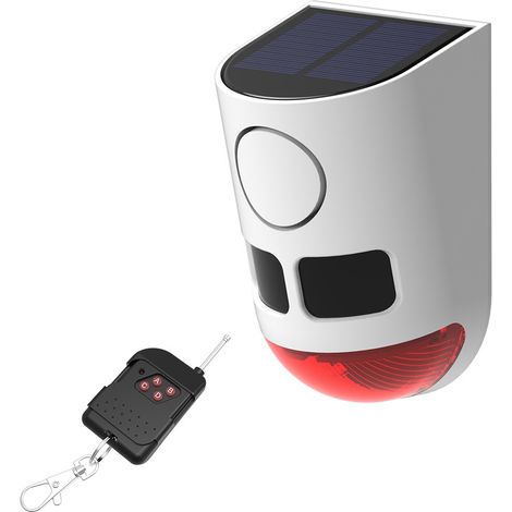 Alarme anti-nuisibles solaire à détecteur de mouvement étanche IP65 129dB, 4 modes d'utilisation, alimentation de secours USB (1/5)