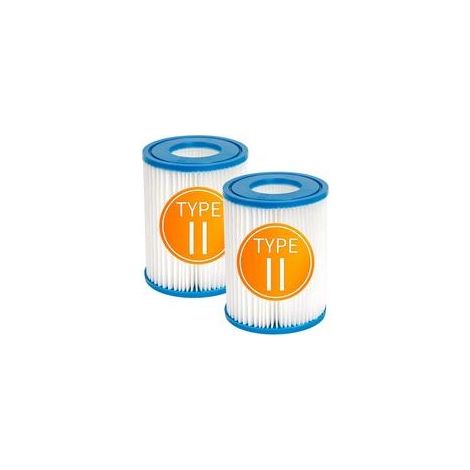 4,2", 5,4", Lot de 2 Cartouches filtrantes de Rechange compatibles avec Best Way Type II 58094 Le Filtre de Piscine Gonflable, Compatible avec Lay Z Spa Le Filtre de Bain à remous. (1/5)