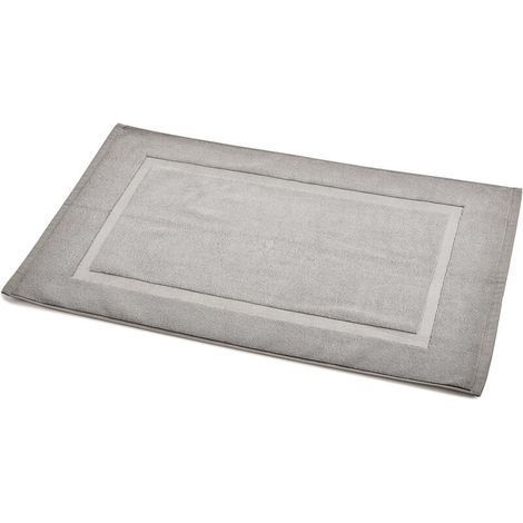 pair Tapis de bain à galon Gris (1/5)