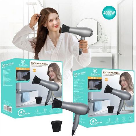 Linq - Asciugacapelli Phon Fono Professionale 4000 Watt 2 Velocita' Beccuccio Tx-8081 - (1/4)