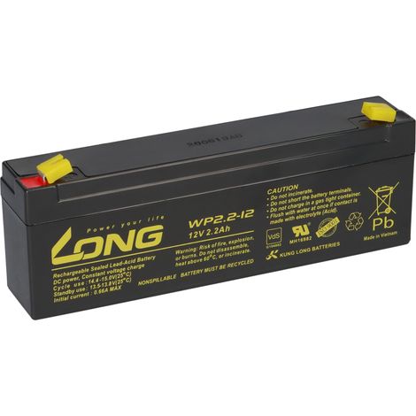 Kung Long WP2.2-12 AGM Akku 12V 2,2Ah – passend für EP2,3-12 VdS-Ausführung (1/5)