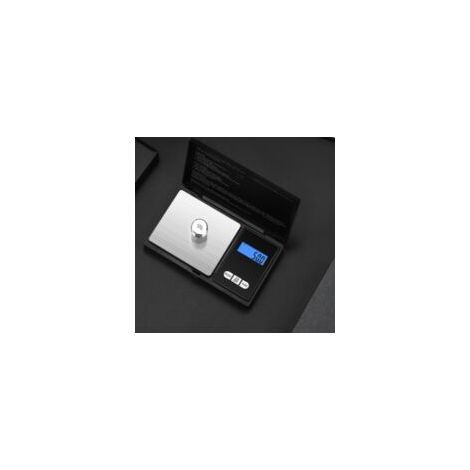 Crezuo Präzisions-Digital-Küchenwaage 1 kg/0,1 g, Edelstahl mit LCD-Display