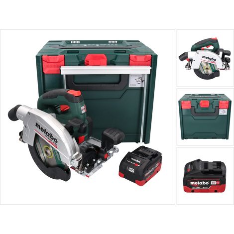 Metabo KS 18 LTX 66 BL Scie circulaire portative sans fil 18 V 165 mm + 1x batterie 8,0 Ah + metaBOX - sans chargeur (1/5)