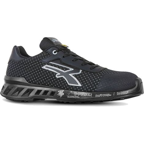 Scarpe Antinfortunistiche U Power Logan S3 Linea RedLeve Nero/Grigio 44