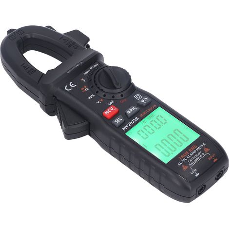 Stromzangen-Multimeter mit Digitalanzeige, Amperemeter und Voltmeter, Prüfgerät für Wechsel- und Gleichstromkreise (1/5)
