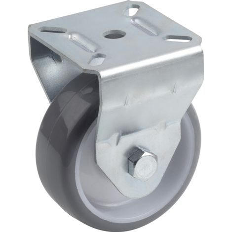 Metafranc 802910 Rullo Fisso, Ø 75 mm, 70 x 59 mm, Poliuretano, Cuscinetto a rulli (1/3)